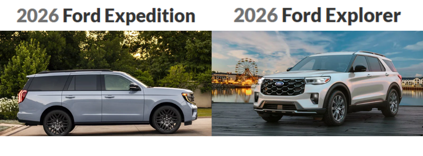 2026 ford expedition vs 2026 ford explorer